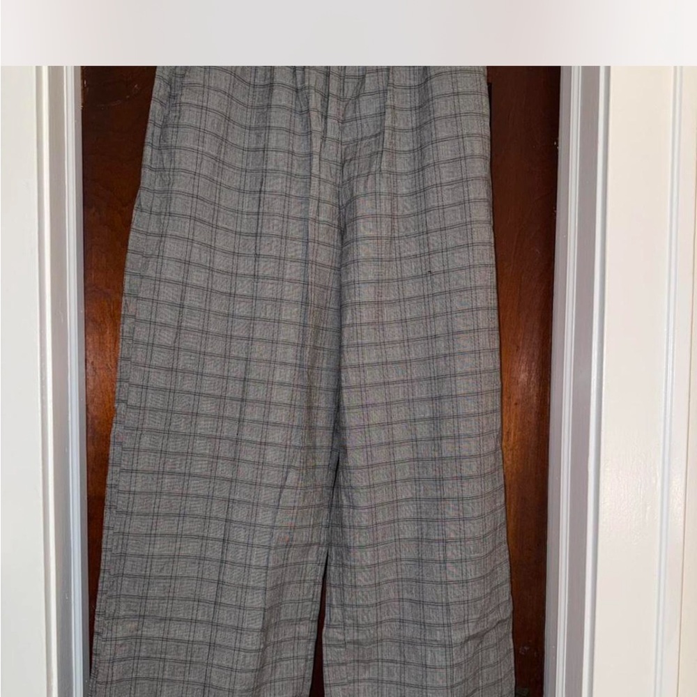 ASOS Black and White Checkered Trousers